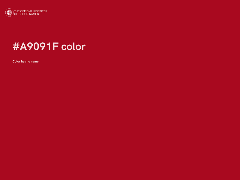 #A9091F color image