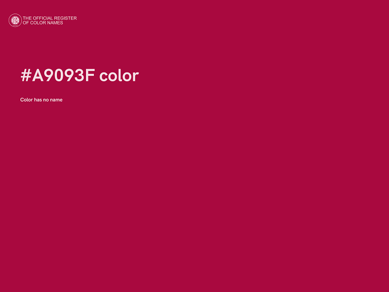 #A9093F color image