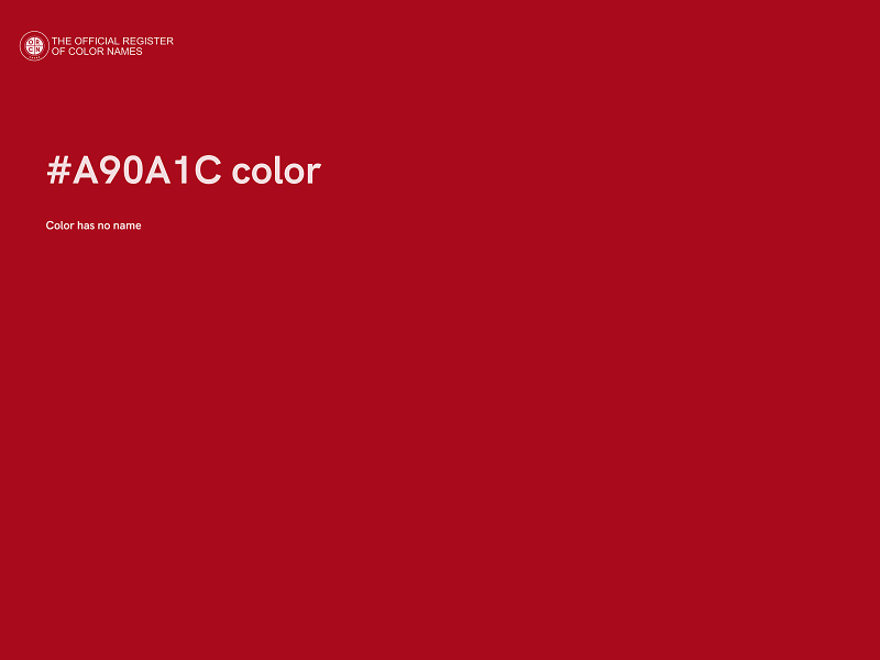 #A90A1C color image