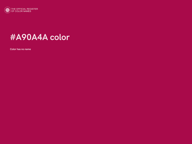 #A90A4A color image