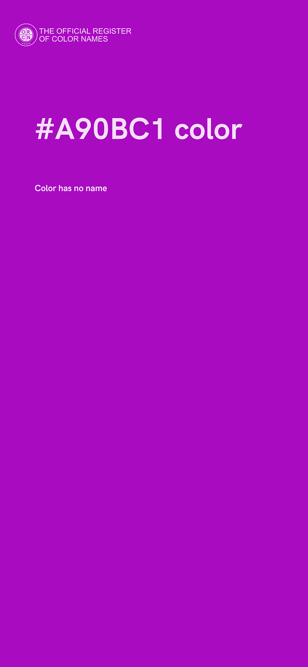 #A90BC1 color image