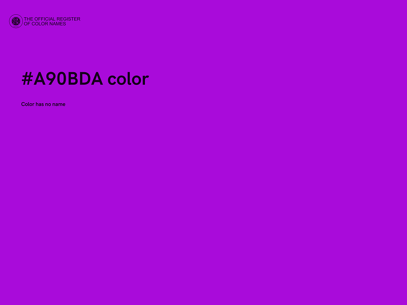#A90BDA color image