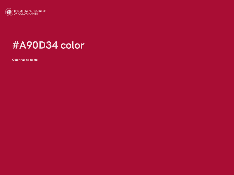 #A90D34 color image