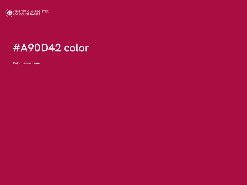 #A90D42 color image