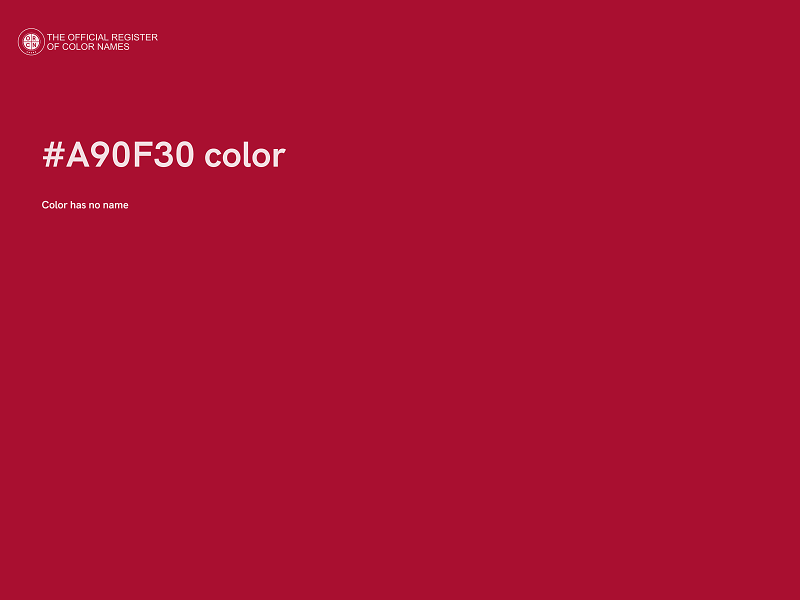 #A90F30 color image