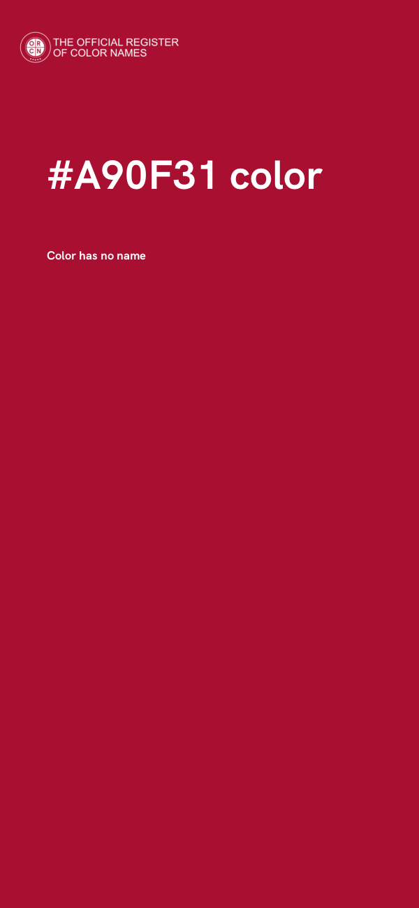 #A90F31 color image