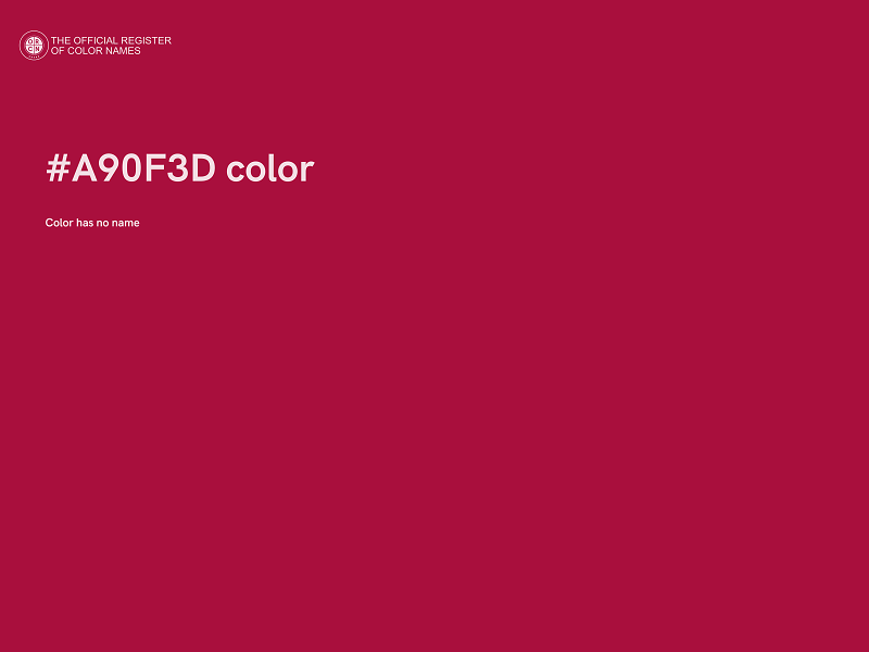 #A90F3D color image