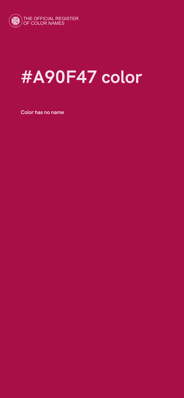 #A90F47 color image