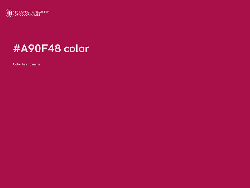 #A90F48 color image