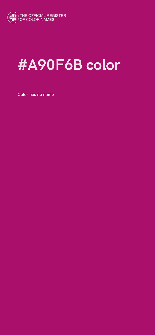 #A90F6B color image