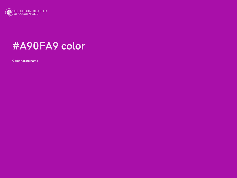 #A90FA9 color image