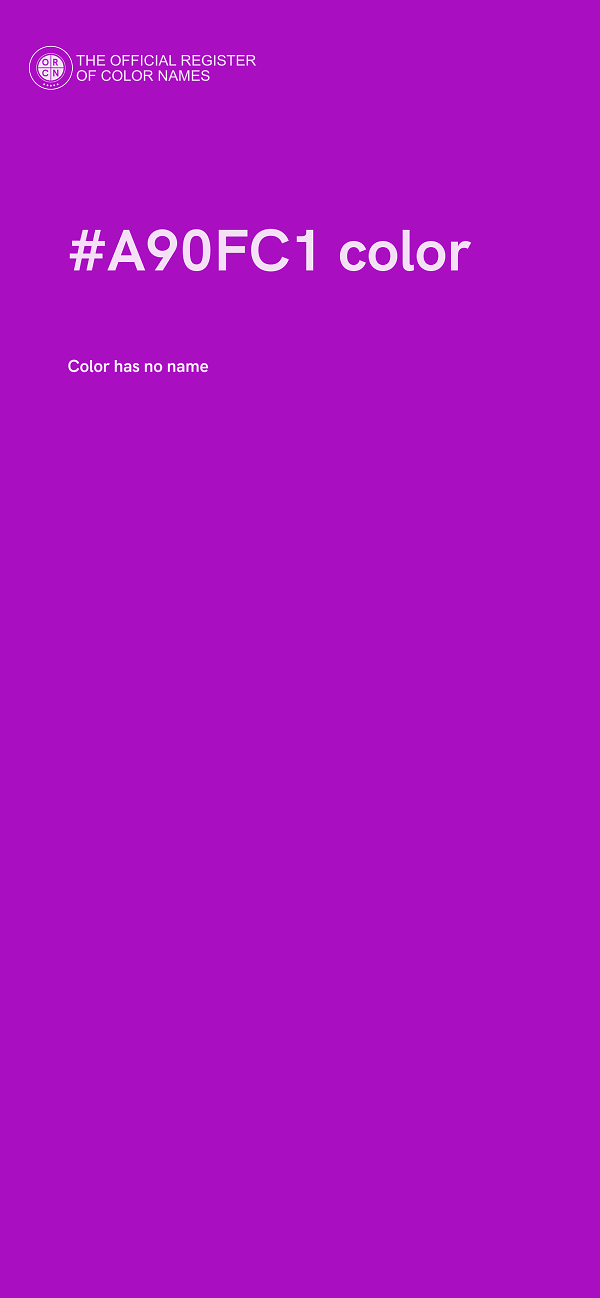 #A90FC1 color image