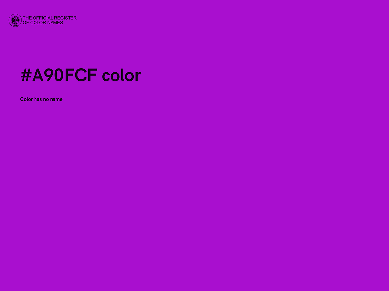 #A90FCF color image