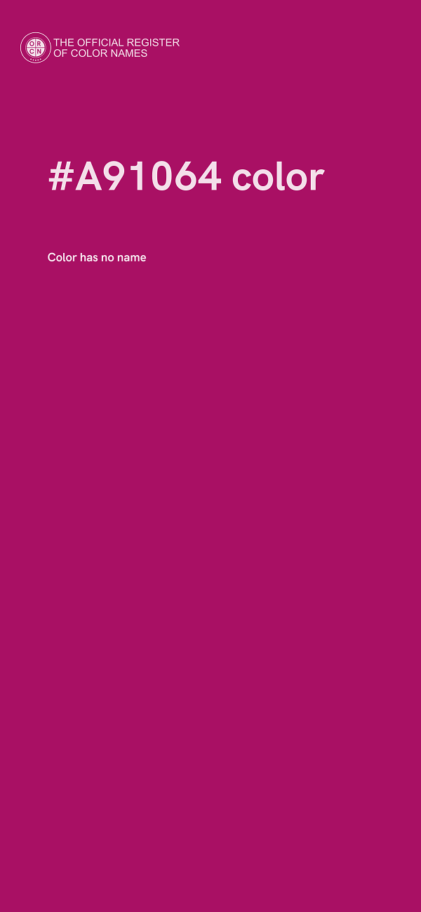 #A91064 color image