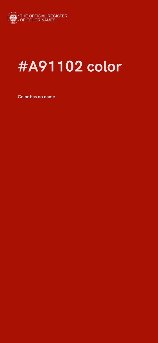 #A91102 color image