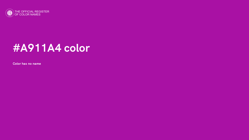 #A911A4 color image