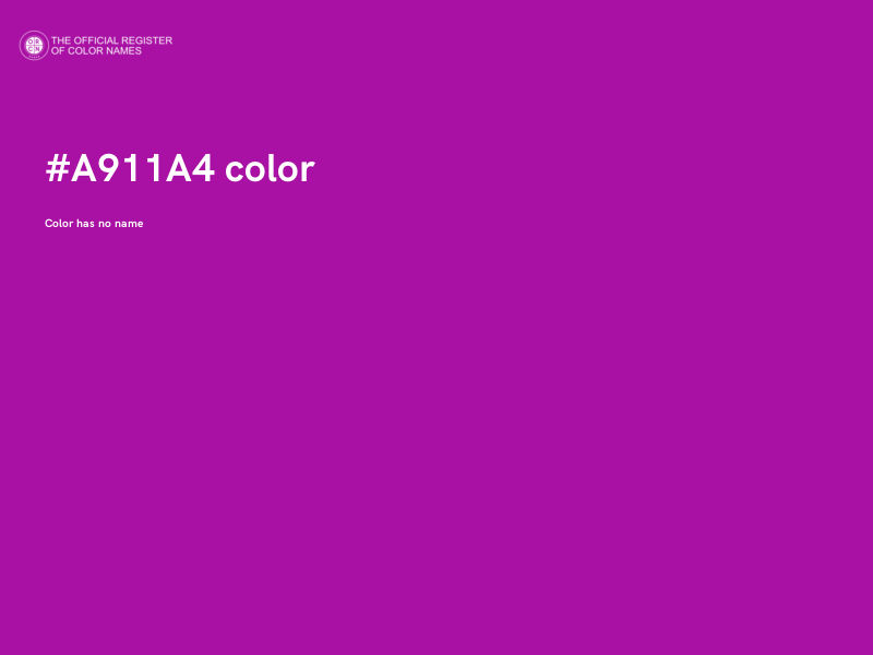 #A911A4 color image