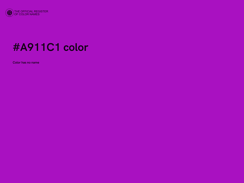 #A911C1 color image