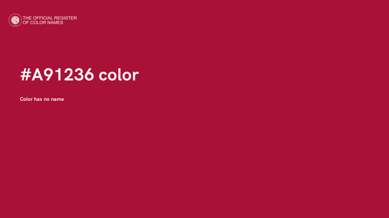 #A91236 color image
