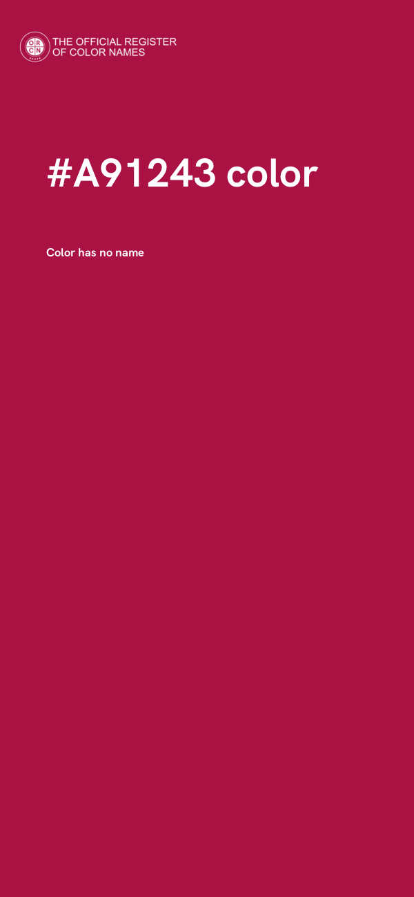#A91243 color image