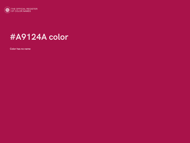 #A9124A color image