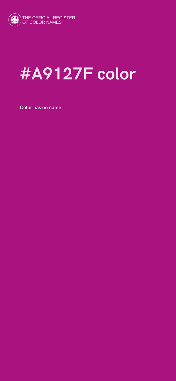 #A9127F color image