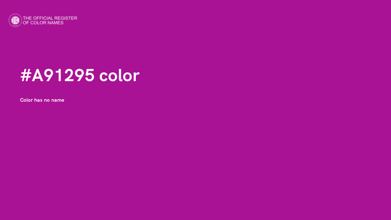 #A91295 color image