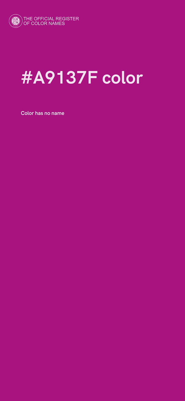 #A9137F color image