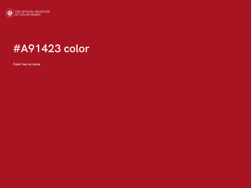 #A91423 color image