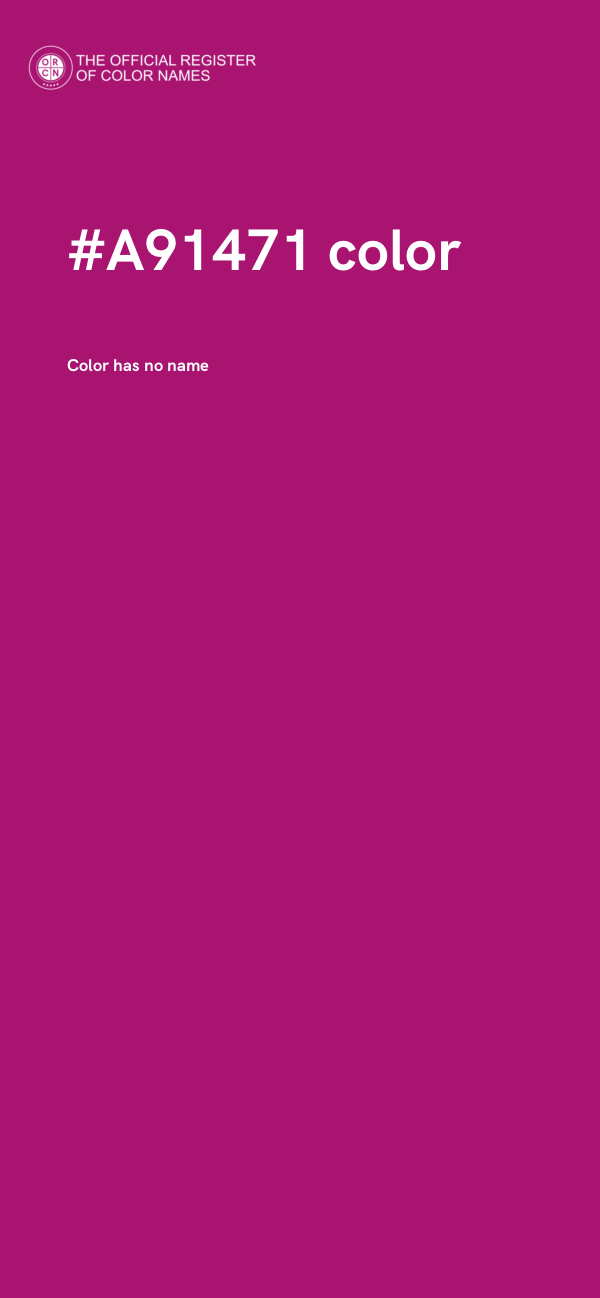 #A91471 color image