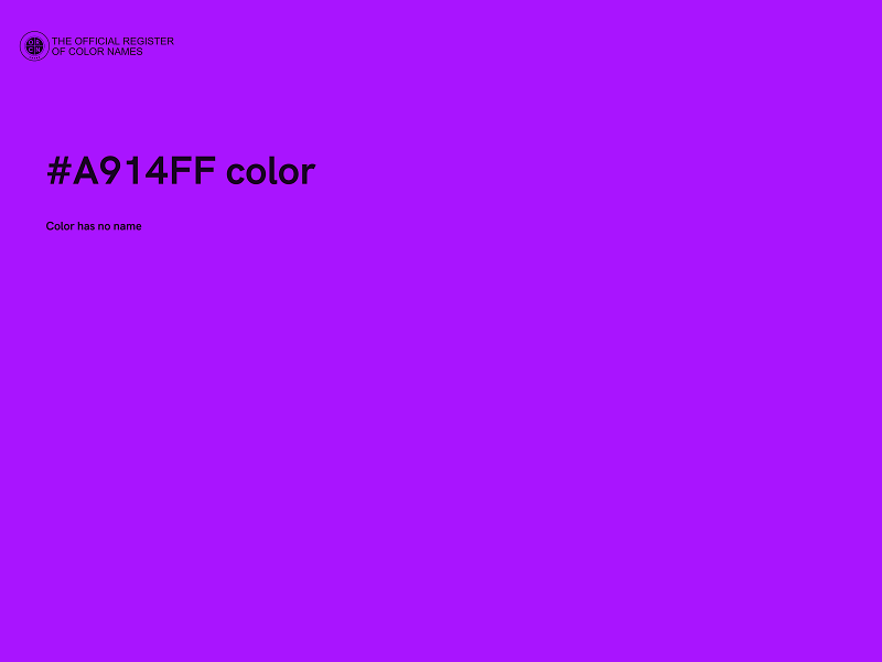 #A914FF color image