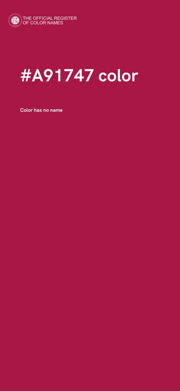 #A91747 color image