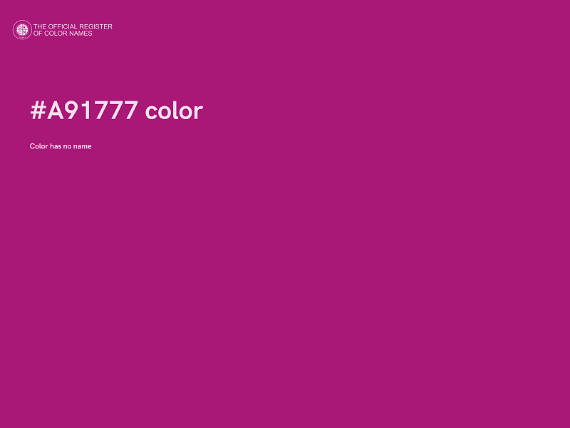 #A91777 color image