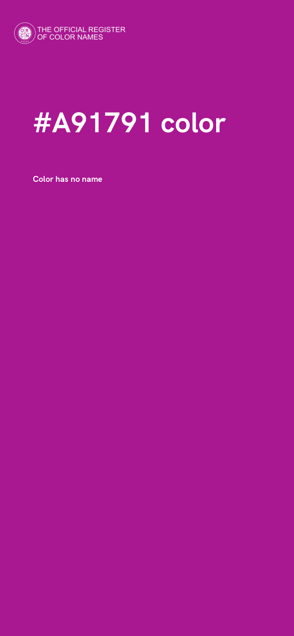 #A91791 color image