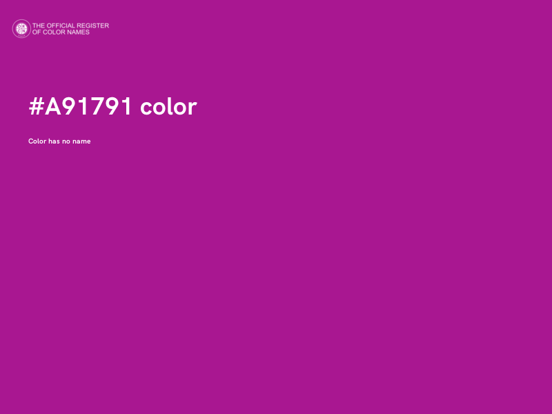 #A91791 color image