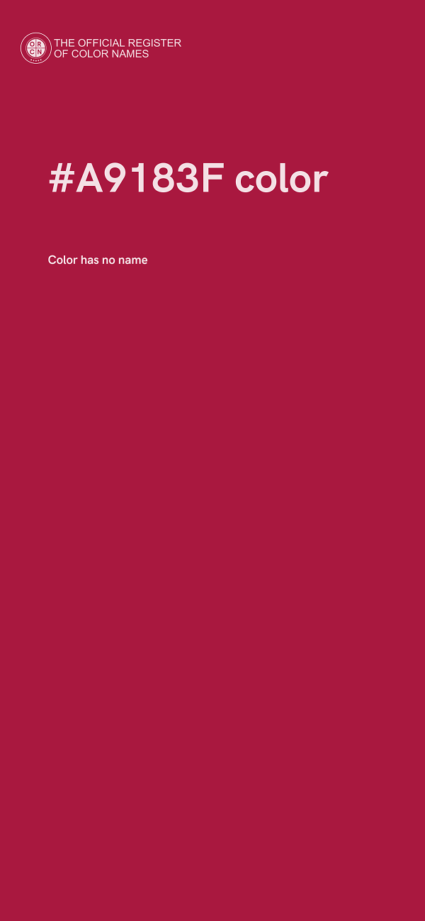 #A9183F color image