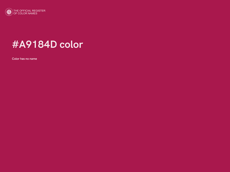 #A9184D color image