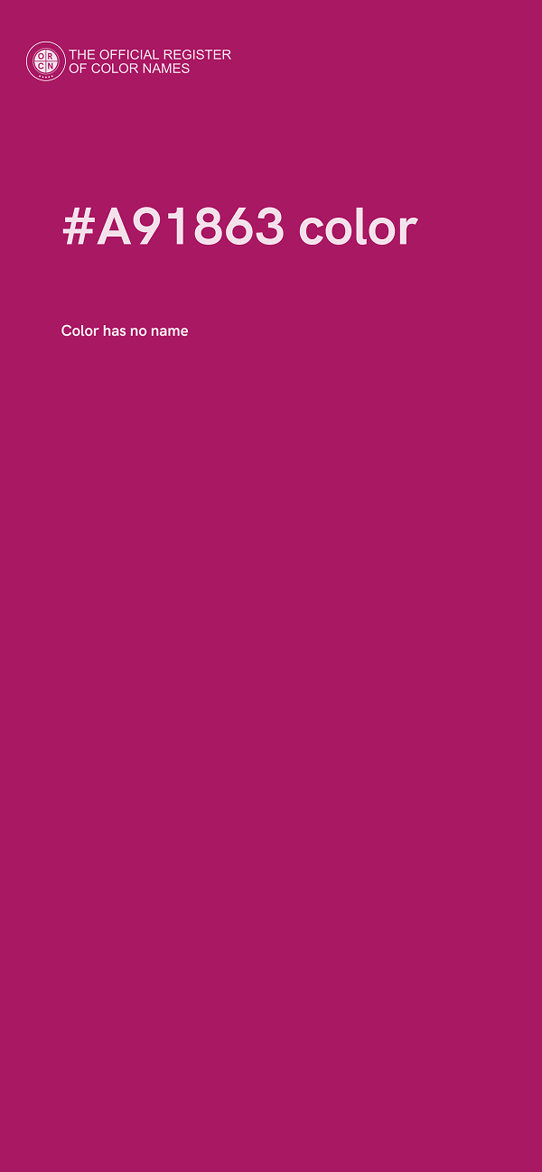 #A91863 color image