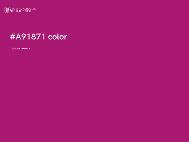 #A91871 color image