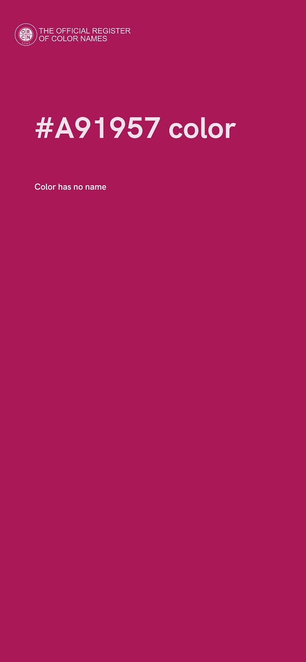 #A91957 color image
