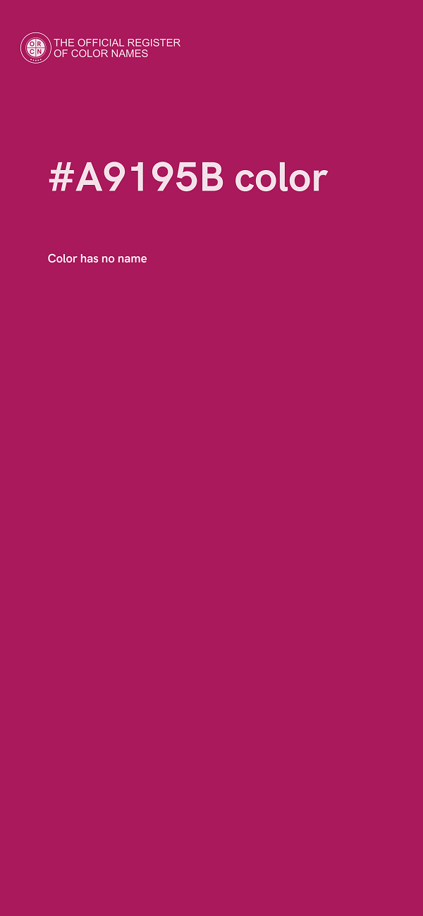 #A9195B color image