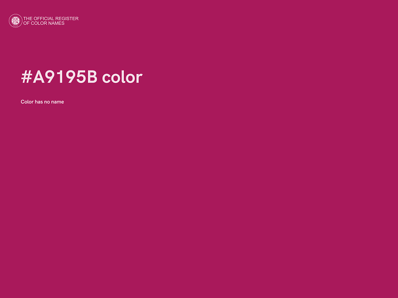 #A9195B color image