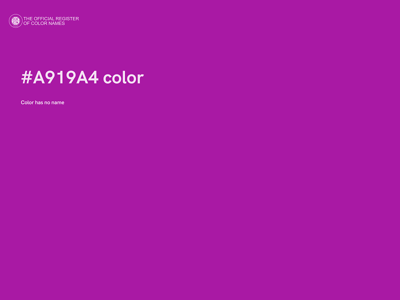 #A919A4 color image