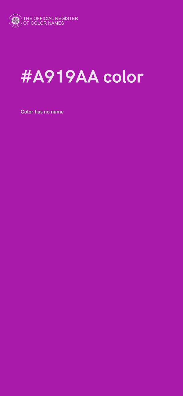 #A919AA color image
