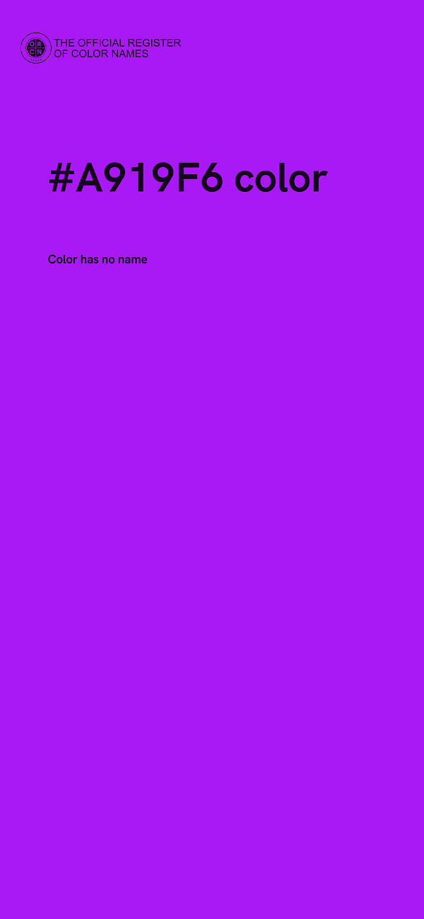 #A919F6 color image