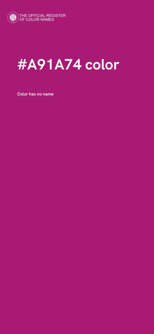 #A91A74 color image