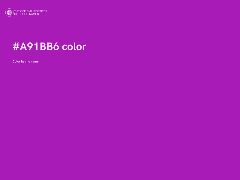 #A91BB6 color image