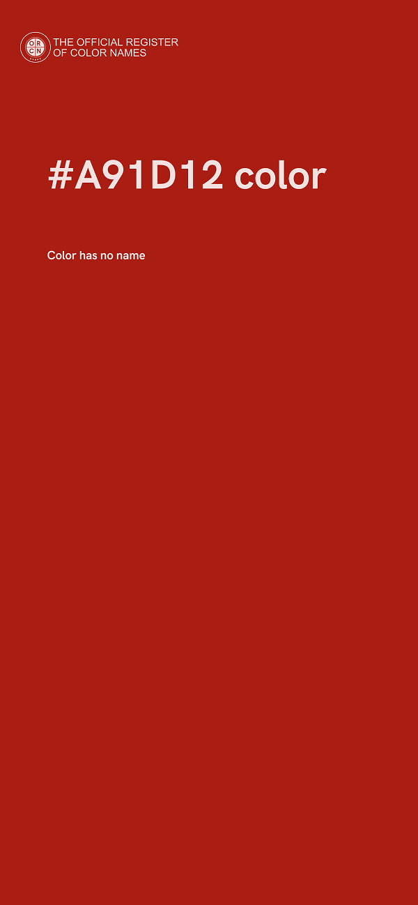 #A91D12 color image