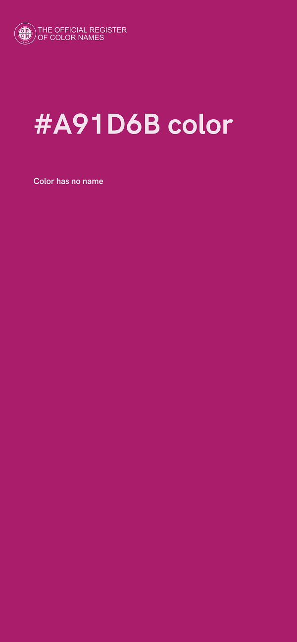 #A91D6B color image