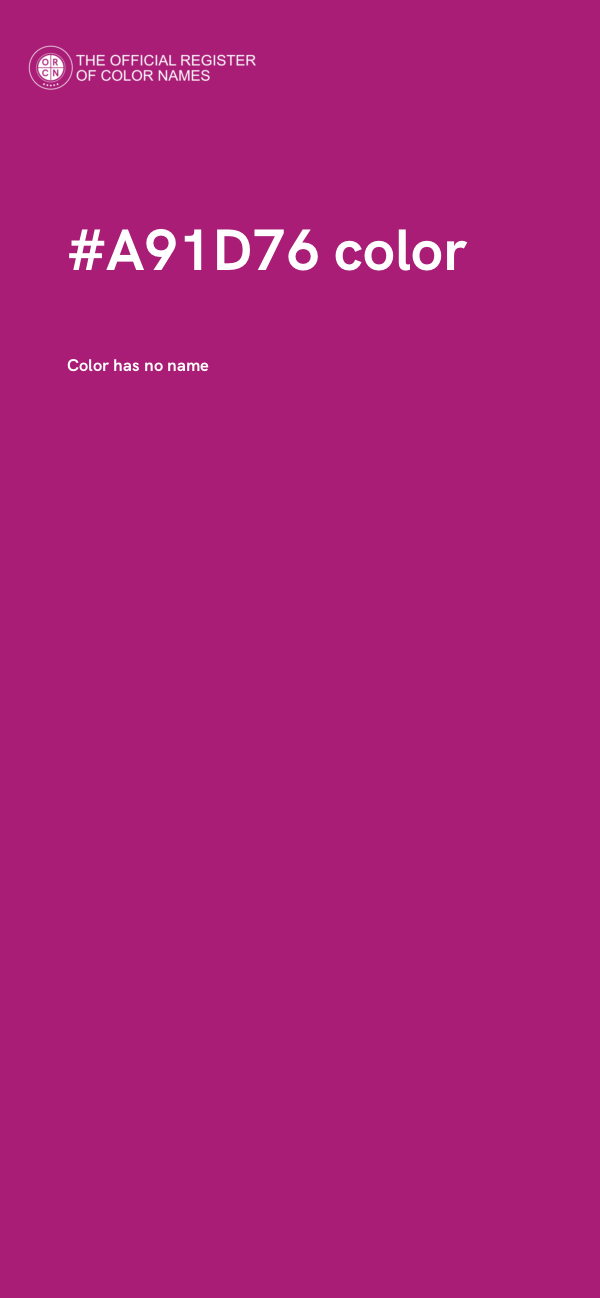 #A91D76 color image